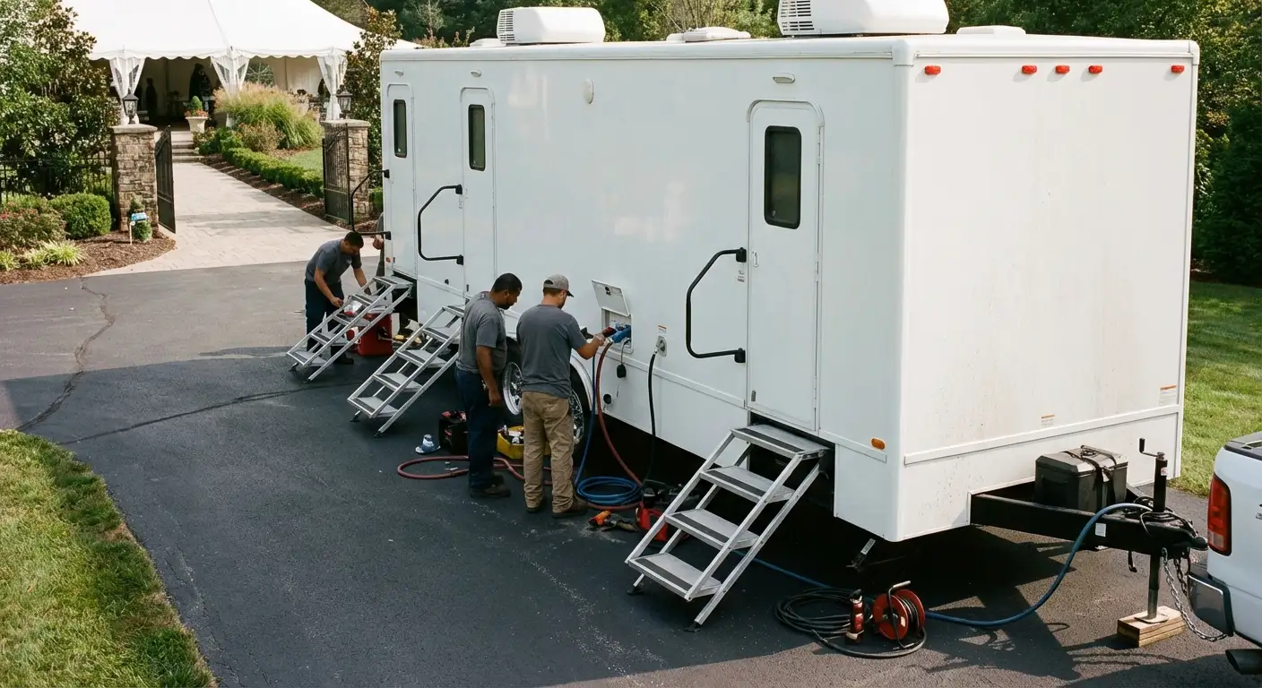 Luxury Restroom Trailer in Alexandria, VA