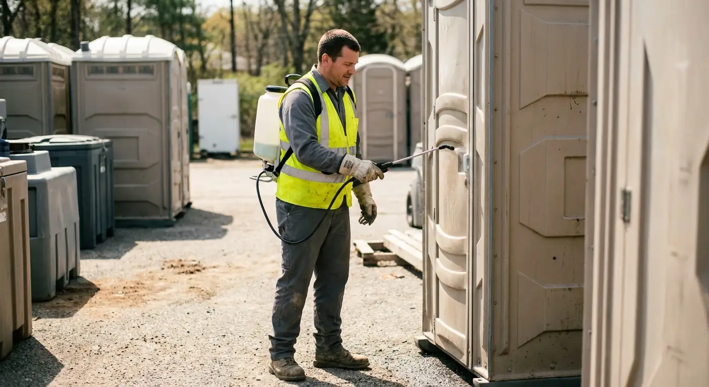 Sanitation safety protocols and portable restroom rental in Alexandria, VA