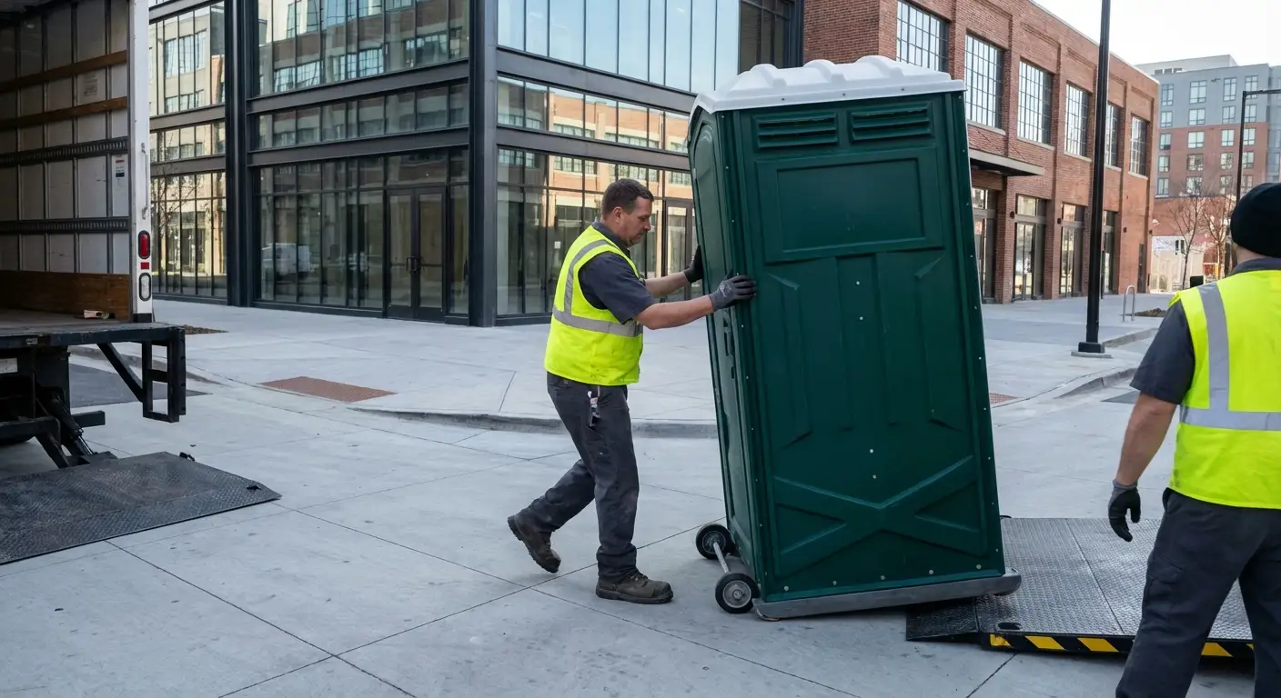 Portable restroom services in Alexandria Arts District