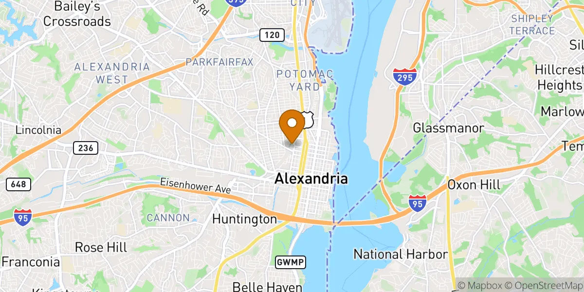 neighborhood map in Alexandria, VA