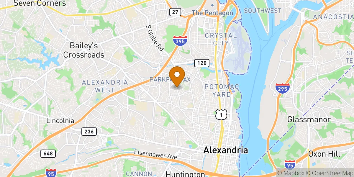 neighborhood map in Alexandria, VA