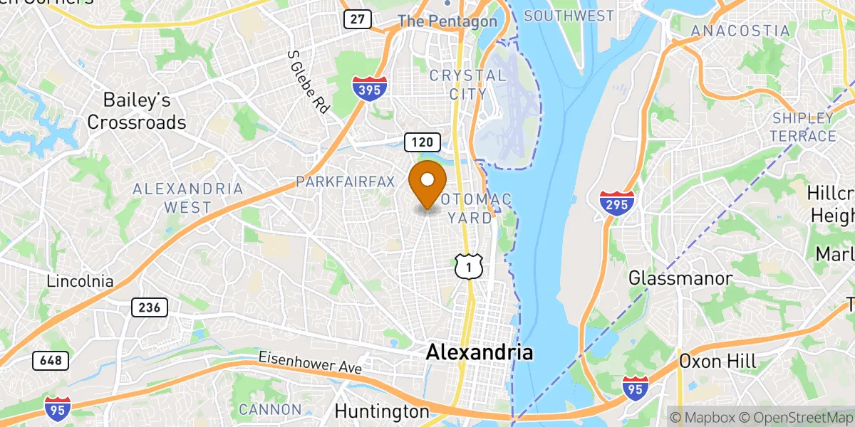 neighborhood map in Alexandria, VA