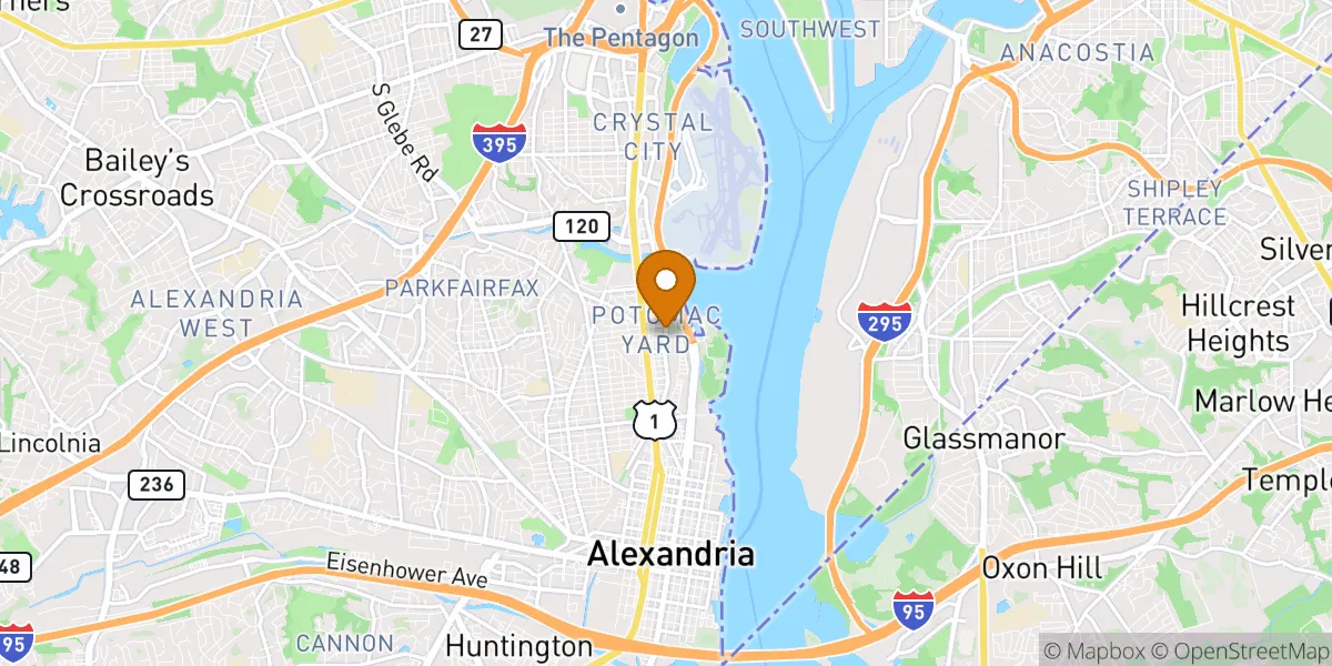 neighborhood map in Alexandria, VA