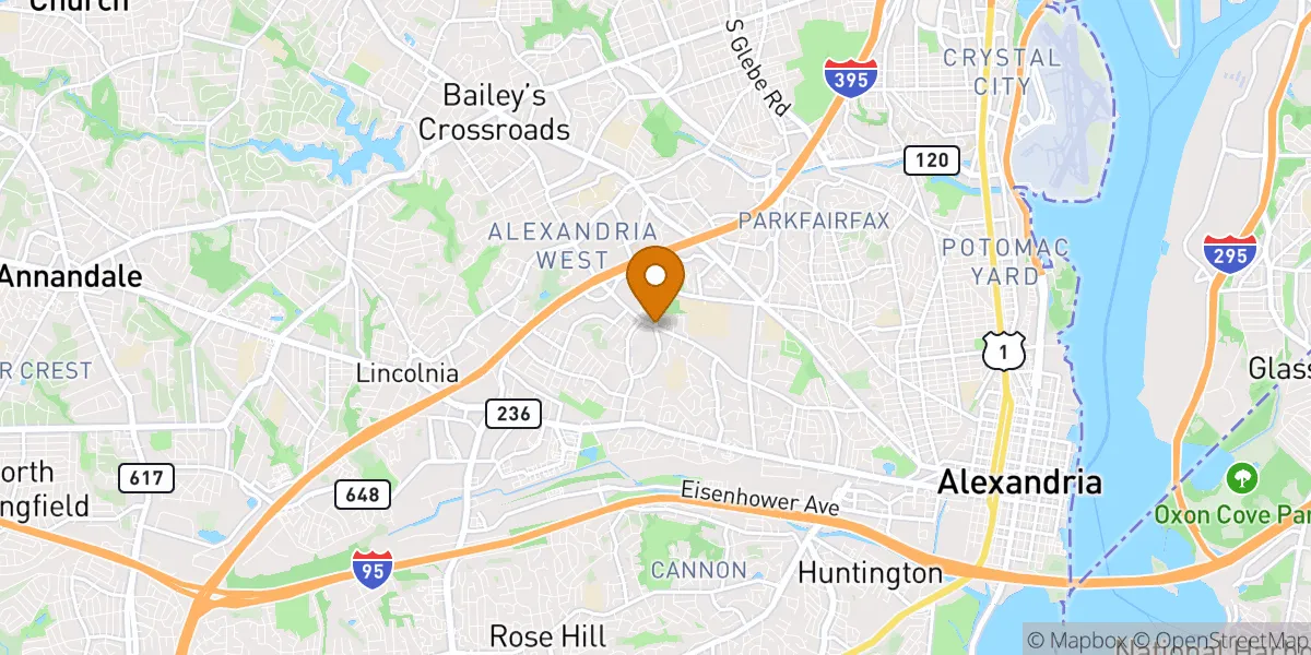 neighborhood map in Alexandria, VA